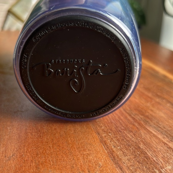 Starbucks Vintage Holiday Snowman Foiled 8 oz drink tumbler - Picture 3 of 3